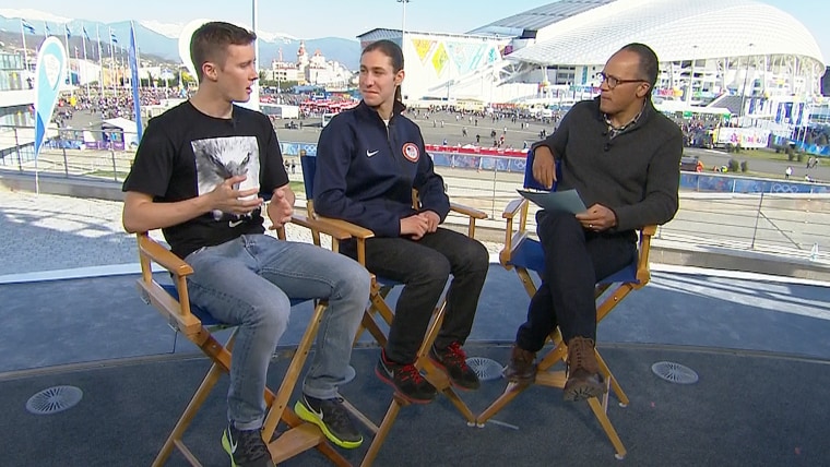 TODAY's Lester Holt interviewed Jeremy Abbot (far left) and Jason Brown (middle).