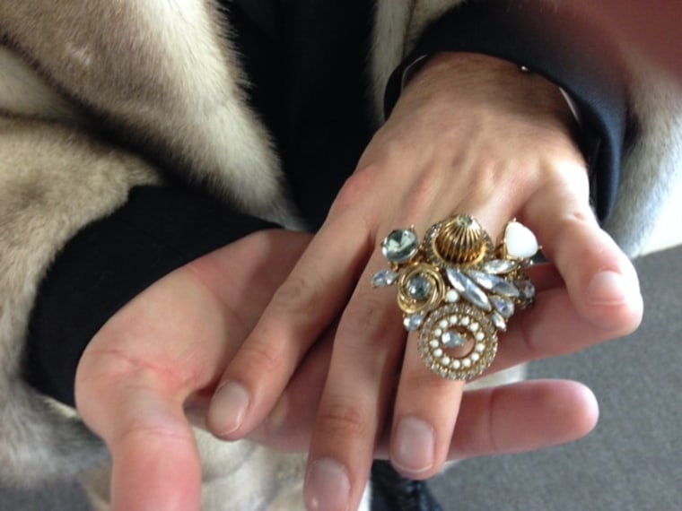 Johnny Weir's statement ring