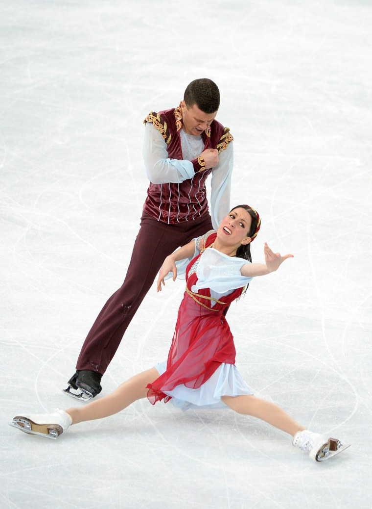 Image: Italy's Charlene Guignard and Marco Fabbri