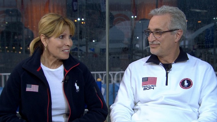 Meryl Davis' father and Charlie White's mother on TODAY.