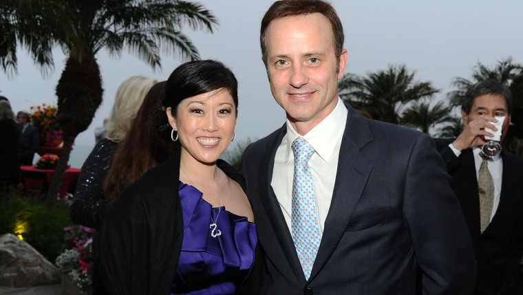 Old friends Kristi Yamaguchi and Brian Boitano in 2012. Yamaguchi says Boitano gave her some important advice after she won gold.