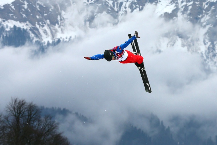 Image: Olympic skiers appear to levitate