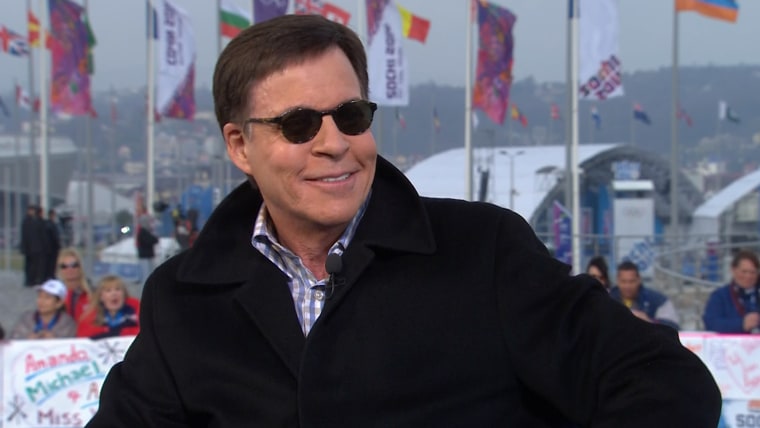 Bob Costas, sporting a pair of dark sunglasses due to lingering effects of an eye infection, offered his opinions on the Games in Sochi before Matt Lauer had some fun at his expense.