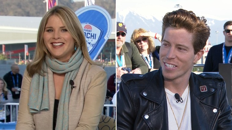 Shaun White talked to Jenna Bush Hager on Tuesday, after losing his halfpipe competition.