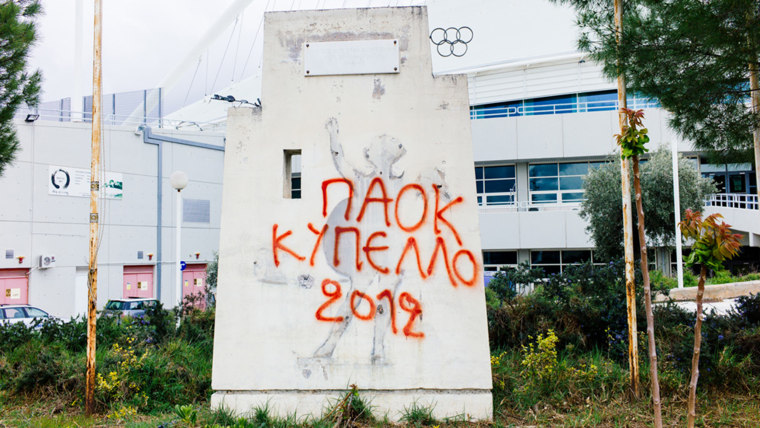 Olympic Velodrome, Olympic Athletics Center of Athens (OAKA). 
Built in 1991 for the Mediterranean Games, the velodrome was then extensively redesigne...