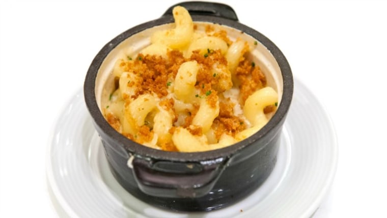 Though the dish is ingredient-heavy, Puck's mac and cheese with truffles is worth the effort.