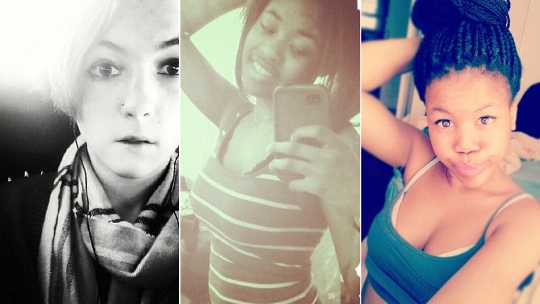 Young women who have submitted their selfies to TODAY's Love Your Selfie project.