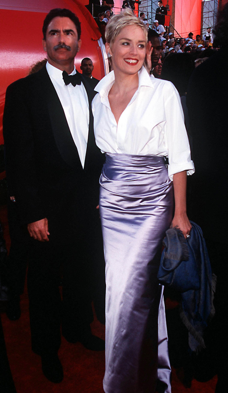 MONDAY 03/23/98  LOS ANGELES, CALIFORNIA 70th ANNUAL ACADEMY AWARDS AT THE SHRINE AUDITORIUM ARRIVALS: SHARON STONE AND HUSBAND PHOTO:  Evan Agostini/...