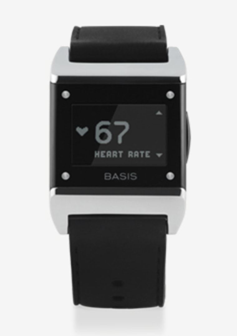 The Carbon Steel edition of the Basis Health Tracker.