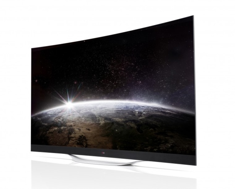 LG's new 77-inch Ultra HD OLED TV.