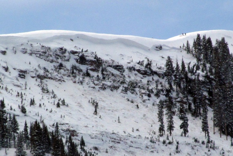 One person was killed and three injured in an avalanche on Tuesday in the East Vail Chutes in the back-country outside of Vail Mountain's ski boundary.