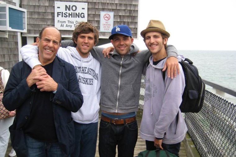 Jeffrey Kramer and his three sons. Kramer and two of his grown-up sons have been living with Tourette for decades. He’s excited by the new findings, b...