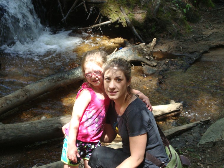 Heidi Jeter and her daughter