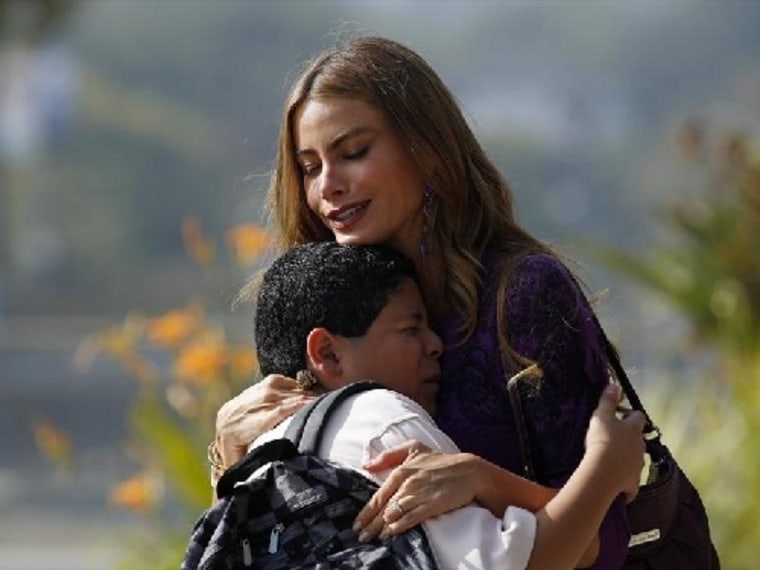 Image: Sofia Vergara (with \"Modern Family\" co-star Rico Rodriguez).