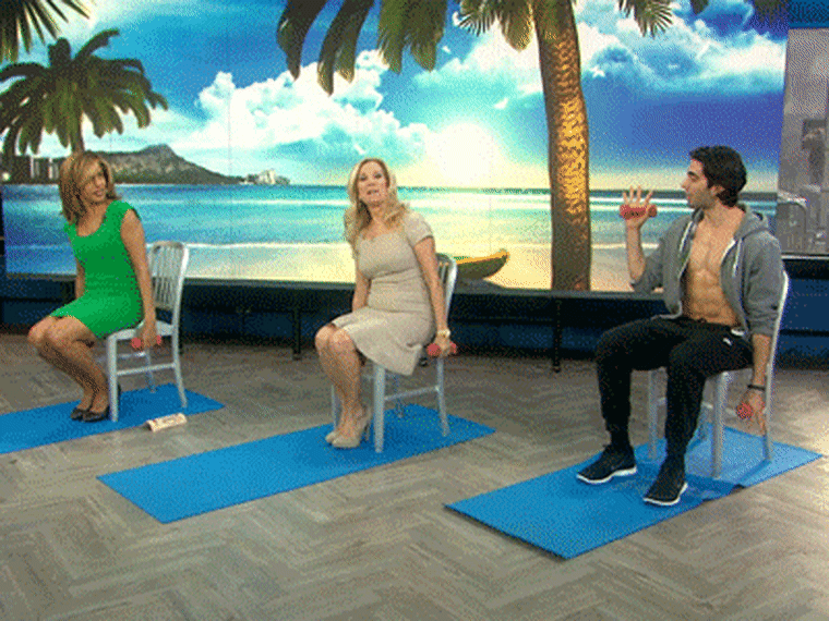 Kathie Lee and Hoda try the daily workout move.