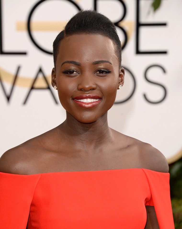 BEVERLY HILLS, CA - JANUARY 12:  Actress Lupita Nyong'o attends the 71st Annual Golden Globe Awards held at The Beverly Hilton Hotel on January 12, 20...