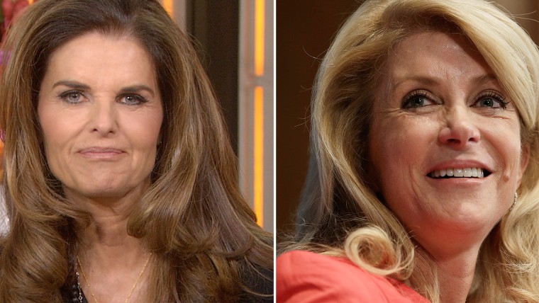 Maria Shriver's exclusive interview with Wendy Davis will air Wednesday on TODAY.