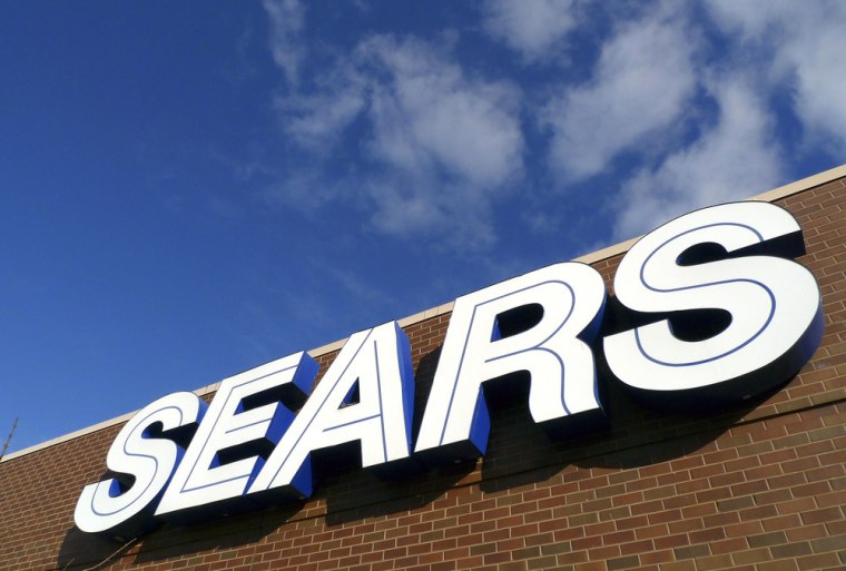 A sign for the Sears department store is seen at Fair Oaks Mall in Fairfax, Virginia, in this January 7, 2010 file photo. Sears Holdings Corp, the ret...