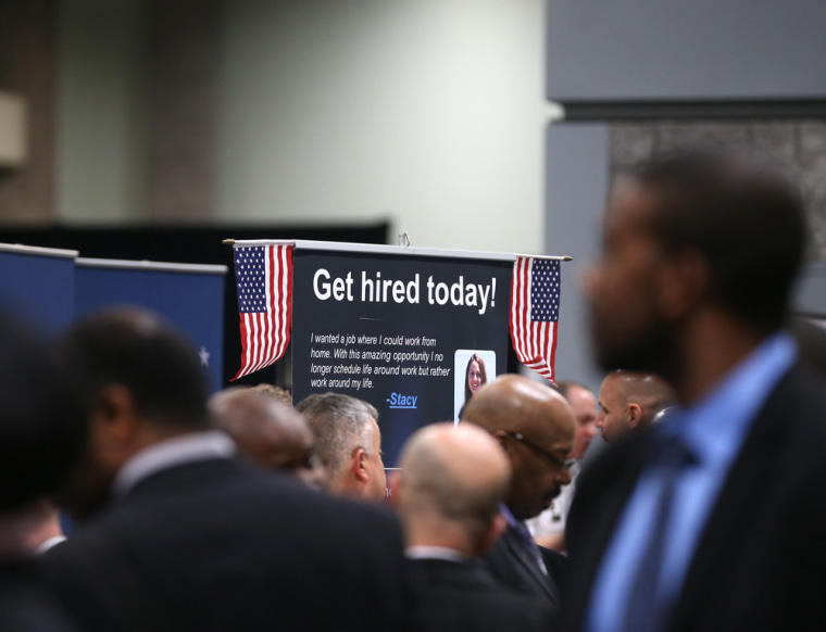 New claims for unemployment benefits dropped for the second straight week, raising hopes for the health of the labor market.