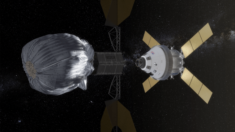 Image: Orion docking approach