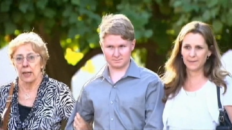 Jared James Abrahams is led from the courthouse in September 2013.