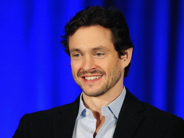 British actor Hugh Dancy from the NBC series \"Hannibal\" takes part in a panel discussion in Los Angeles.