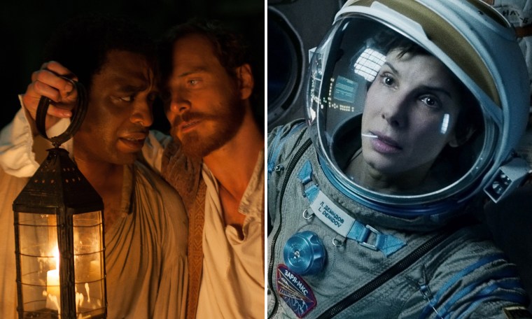 \"12 Years a Slave\" and \"Gravity\" are two very different films, but each is getting a lot of award season attention.