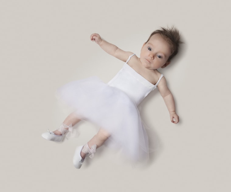 Dad imagines baby as ballerina, bullfighter in charming photo series