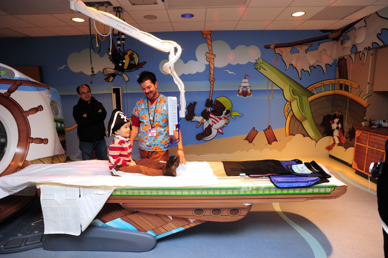 \"Pirate Island\" is one of 13 specially themed radiology rooms at the Children's Hospital of Pittsburgh.
