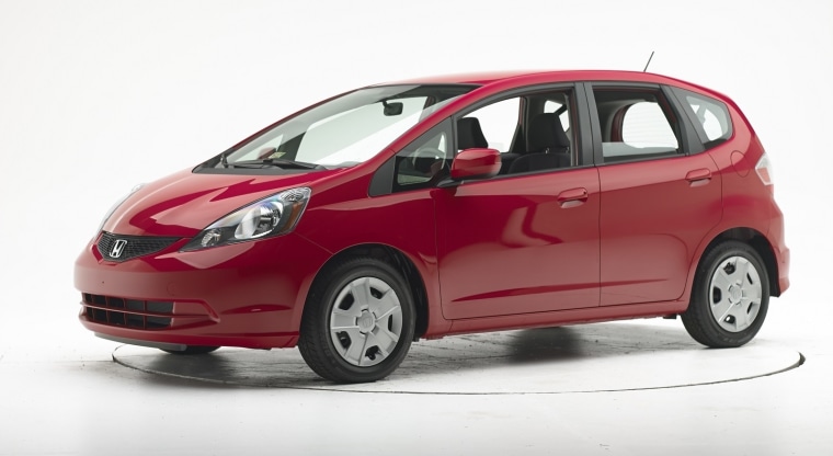 The 2013 Honda Fit fared poorly in a new frontal crash test.