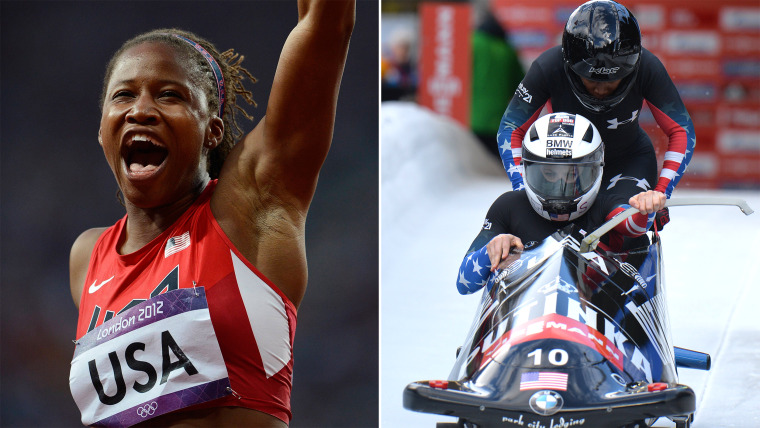Lauryn Williams, a sprinter who won gold as part of the 4x100-meter relay team in London, will join Jones as part of the U.S. bobsled team in Sochi.