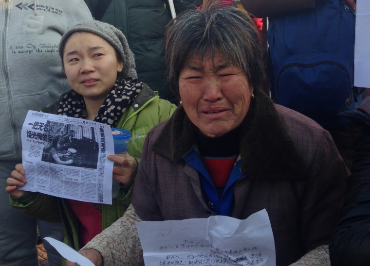 Petitioners in Beijing, China.