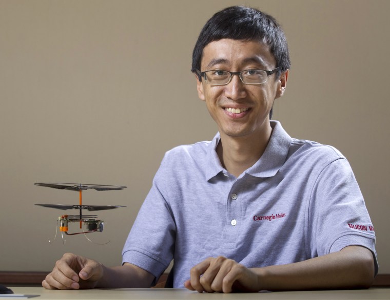 Pei Zhangâ€™s lab is crafting algorithms that can help miniature helicopters work together to explore and map out an unknown building, giving first re...