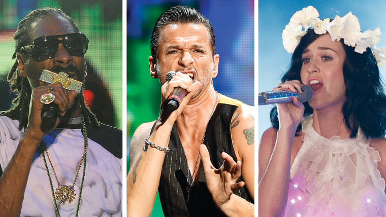 Image: Depeche Mode, Snoop Dogg, Katy Perry