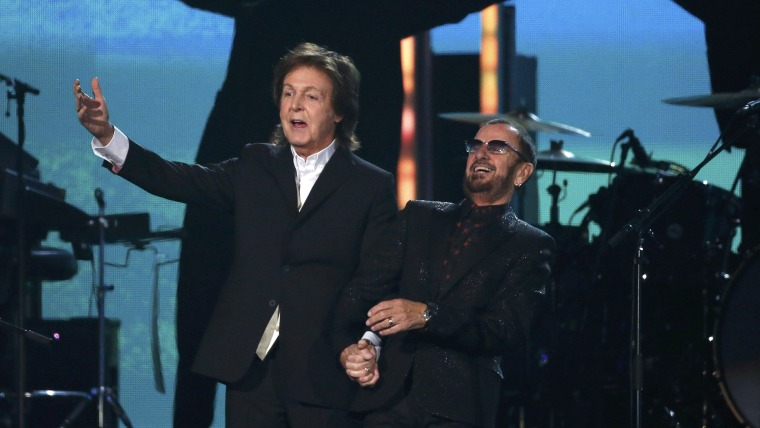 IMAGE: Paul McCartney and Ringo Starr