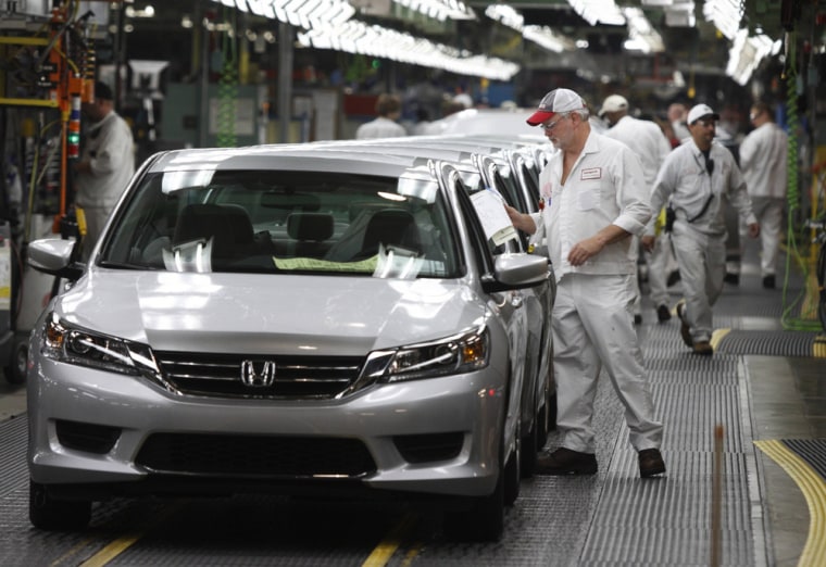 A milestone for Honda: It now exports more vehicles from the U.S. than it imports.