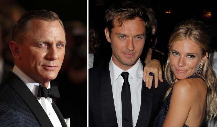 Journalists from the News of the World were looking into the private lives of actors Daniel Craig, left, Jude Law and Sienna Miller, a court heard.