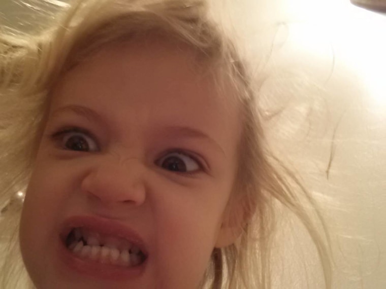 My 4 year old daughter loves selfies...My phone is full of these.