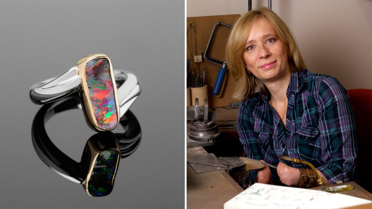 Annette Gabbedey is a handless jewelry designer.