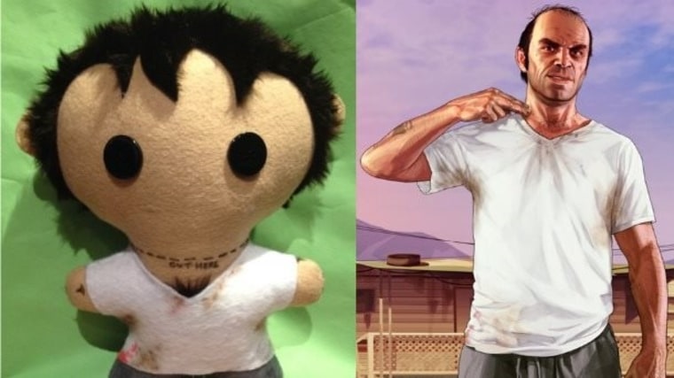 In plushie form, even meth-addled psycho killer Trevor looks like someone you'd want to cuddle up with.