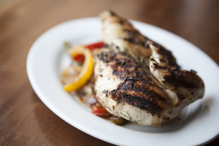 TODAY Show: Chef Glenn Harris demonstrates how to cook up a delicious brick-pressed grilled chicken with peppers and onions on June 25, 2014.