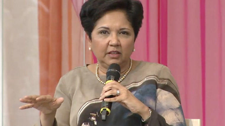 Indra Nooyi, CEO of PepsiCo, speaking out recently about how she juggles being a mom with being a chief exec.