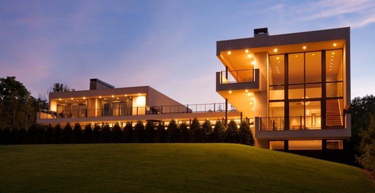 This Minnesota home boasts city views as well as surrounding nature.