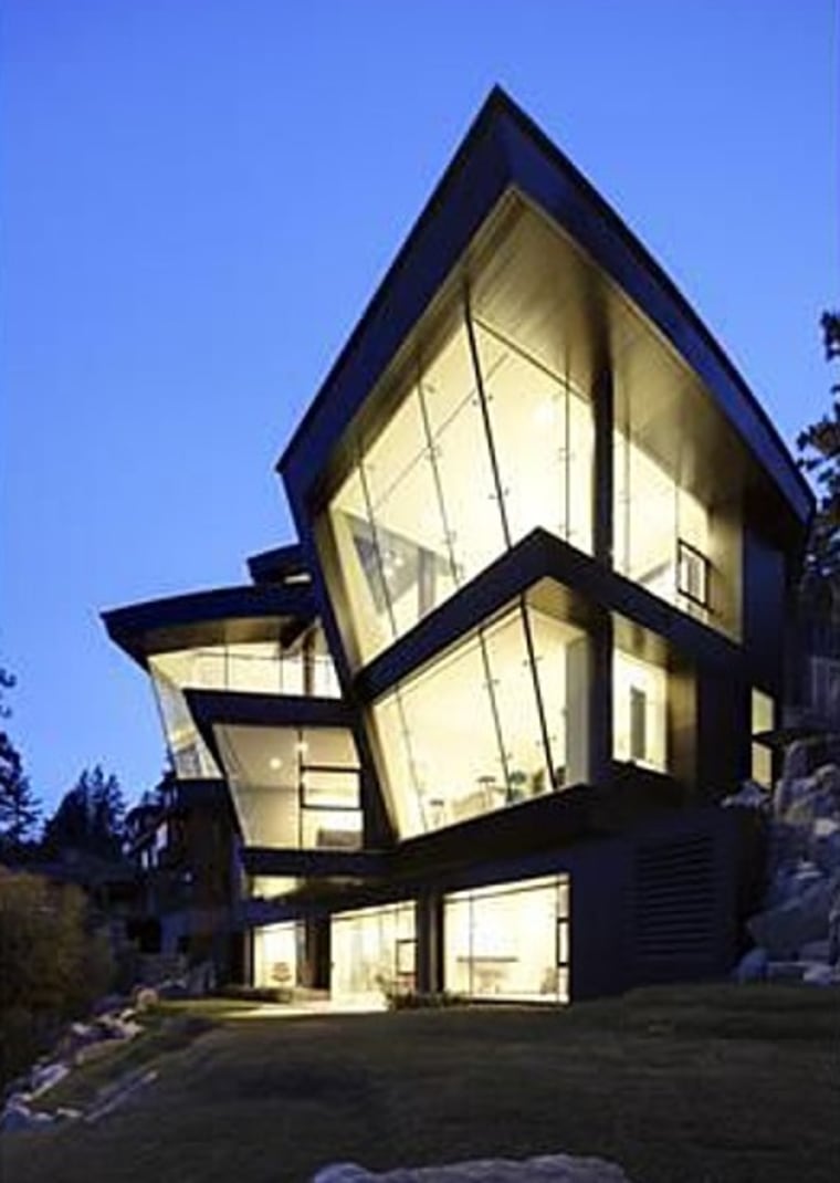 Glass everywhere: This one features a glass elevator and stairwell.