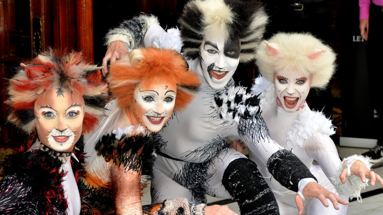 Image: Cast members of "Cats" at the London Palladium on July 7, 2014