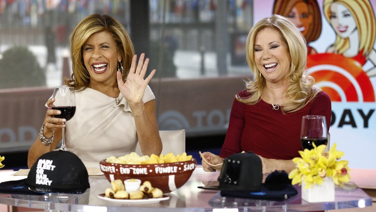 Hoda Kotb and Kathie Lee Gifford appear on NBC News' \"Today\" show -- (Photo by: Peter Kramer/NBC/NBC NewsWire)