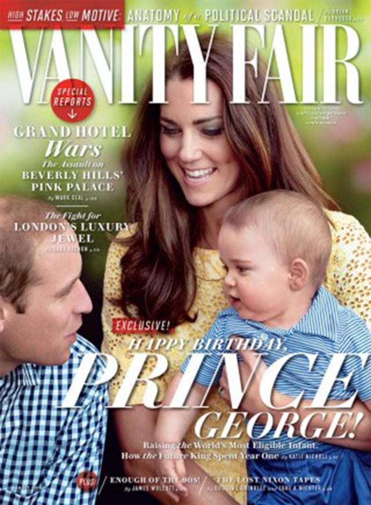 Prince George and his parents, Vanity Fair