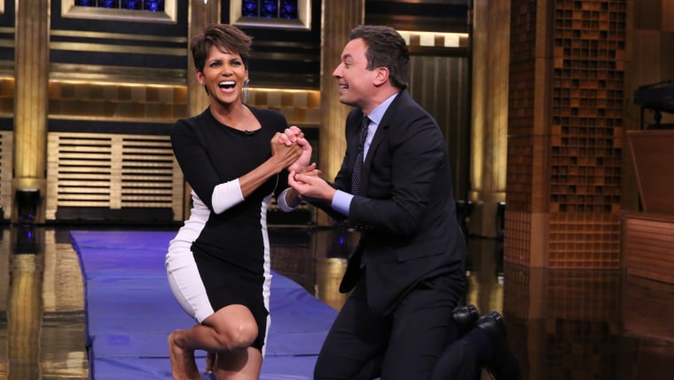 Image: Halle Berry and Jimmy Fallon