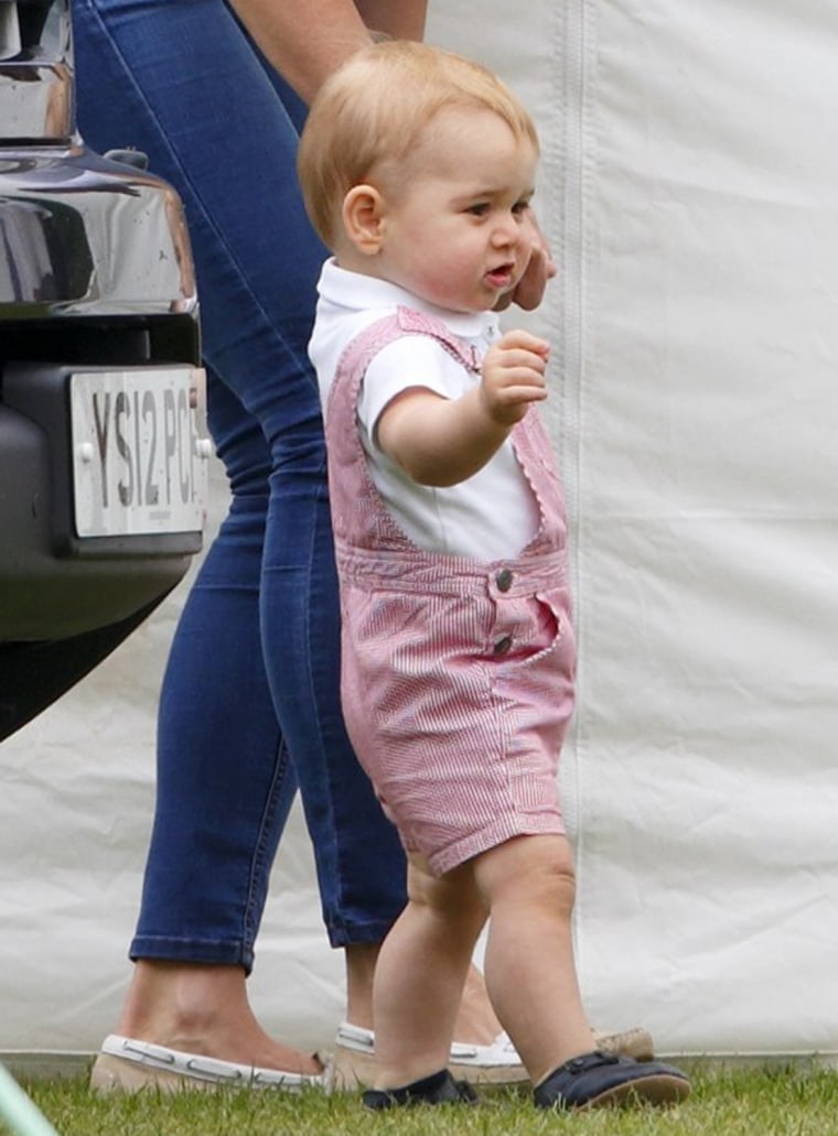 CIRENCESTER, UNITED KINGDOM - JUNE 15: (EMBARGOED FOR PUBLICATION IN UK NEWSPAPERS UNTIL 48 HOURS AFTER CREATE DATE AND TIME) Prince George of Cambrid...