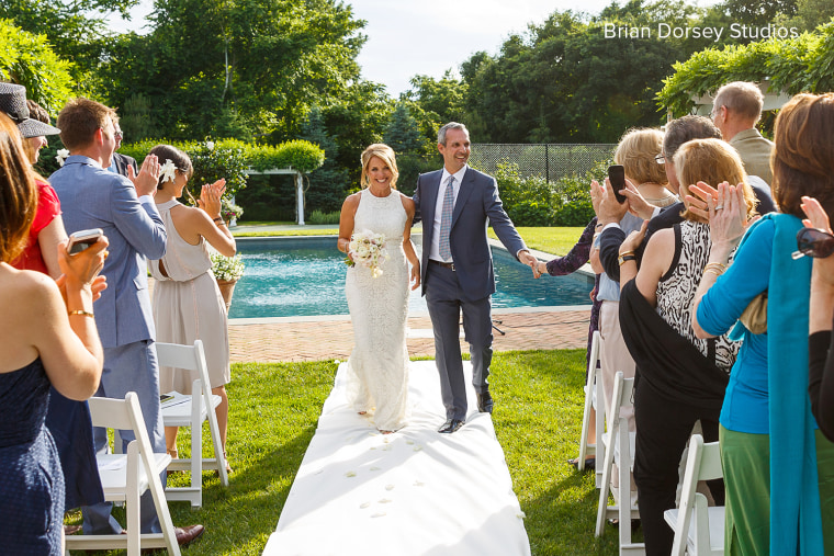 Katie Couric and John Molner decided to do their own thing and walk down the aisle together at their non-traditional wedding on June 21 in the backyard of Couric's home in East Hampton, New York.